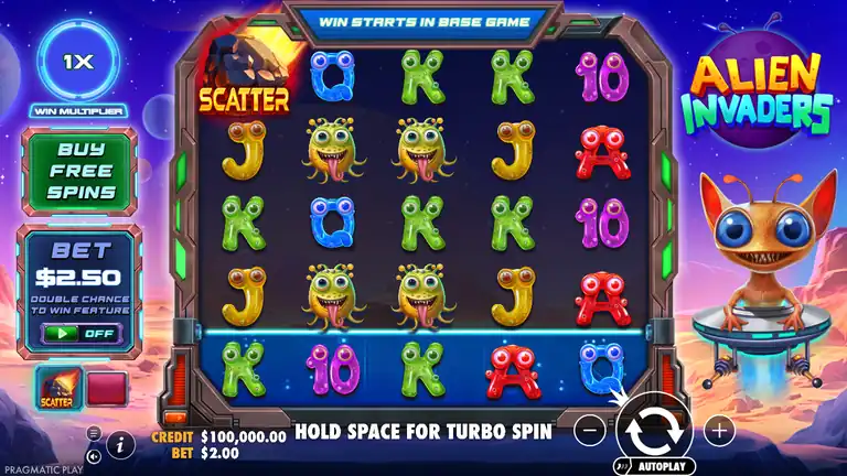 Session start - balance $100,000.00, bet $2.00, win multiplier 1x